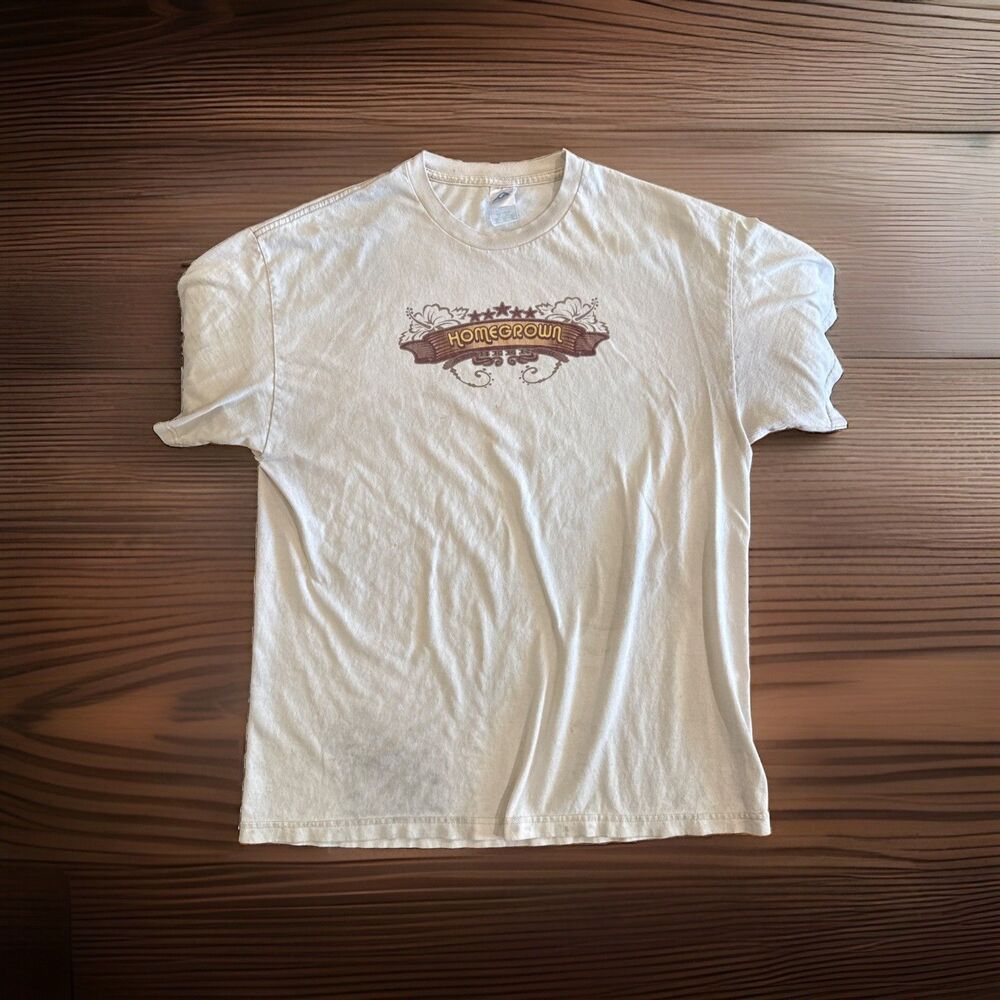 Homegrown Beer Tshirt Beige Pin Up Girl Size XL Fair Used Condition